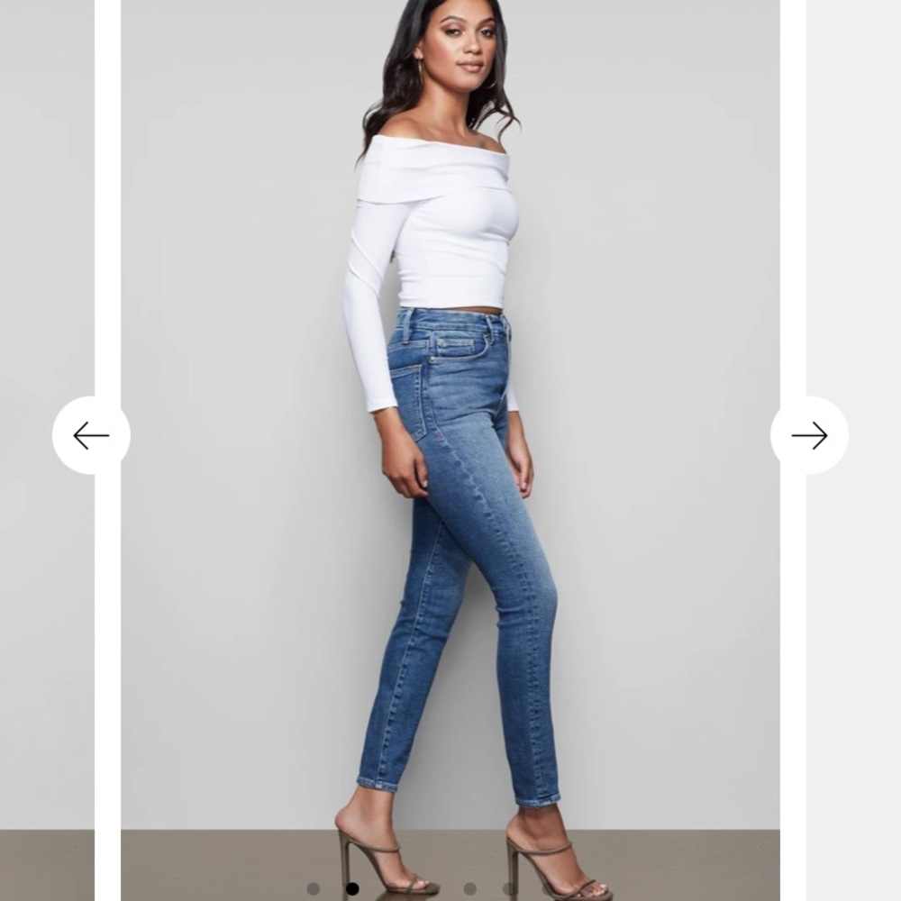 NWT - Good American Good Curve Blue jeans